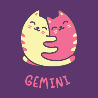 Funny Gemini Cat Horoscope Tshirt - Astrology and Zodiac Gift Ideas! T-Shirt