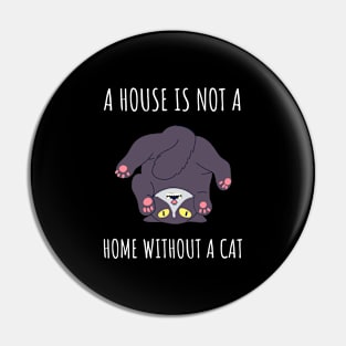 a house is not a home without a cat Pin