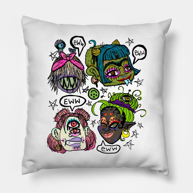 EWW Gorls Pillow by EwwGerms