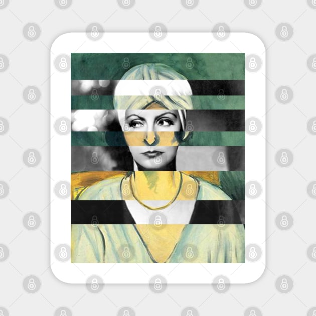 Lady with a Turban by Henri Matisse and Greta Garbo Magnet by luigi-tarini