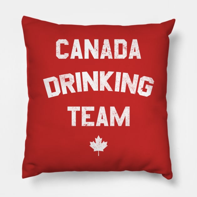 Canada Drinking Team Pillow by pelicanfly