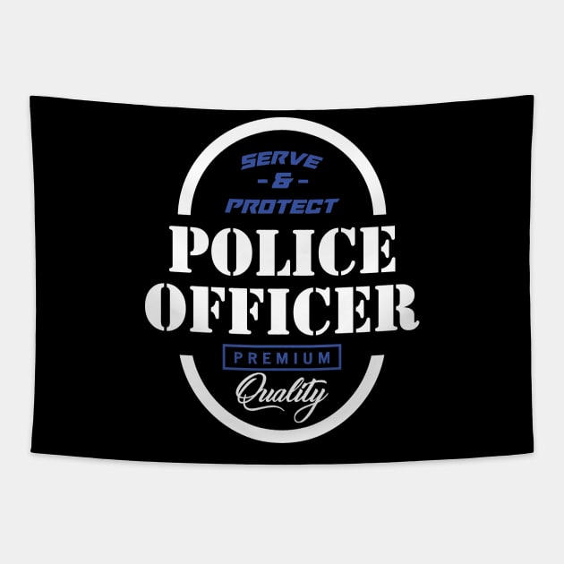 Police Officer Tapestry by Litho