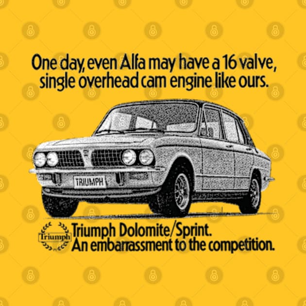 TRIUMPH DOLOMITE SPRINT - advert by Throwback Motors