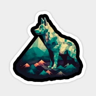 Abstract dog Magnet