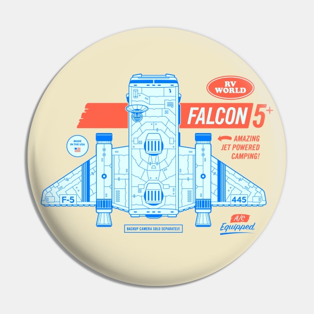 Falcon 5 Pin by visualcraftsman