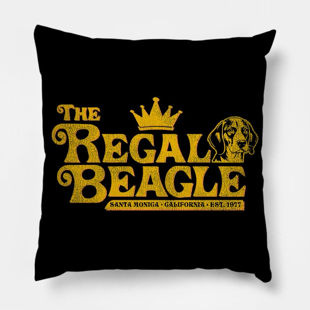 Regal Beagle Lounge 1977 Worn Pillow by Alema Art