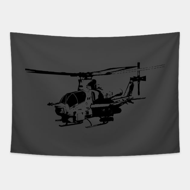 AH-1 Viper Helicopter Tapestry by Sneek661