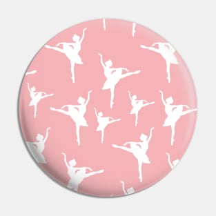 Ballerina Pink Pattern Pin