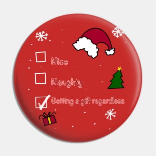 Nice and Naught List Pin