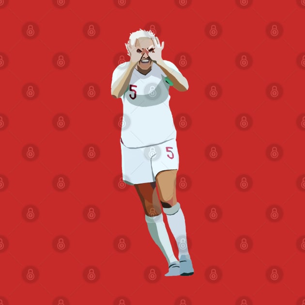 England Captain Steph Houghton MBE by Webbed Toe Design's