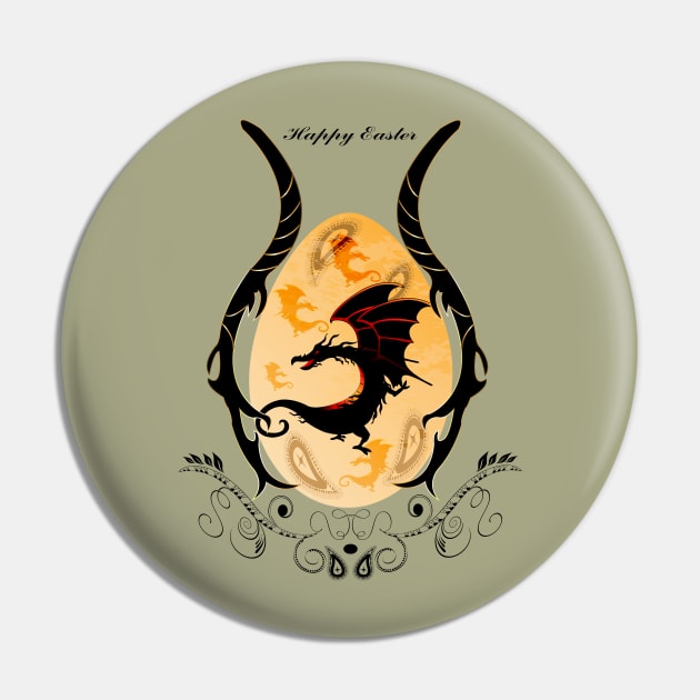 Happy easter, easter egg with dragon Pin by Nicky2342