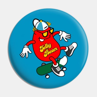 Skate and jelly bean Pin