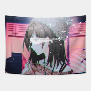 Sad girl Tapestry