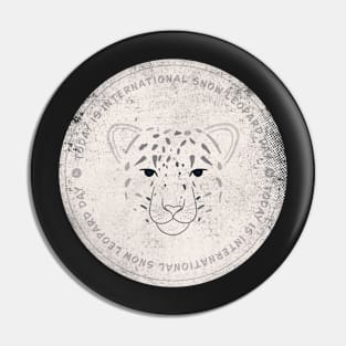 Today is International Snow Leopard Day Badge Pin