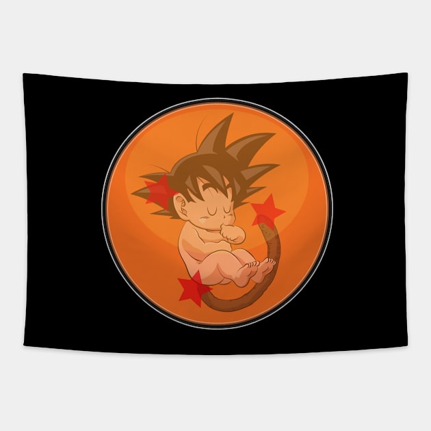 Goku Ball Tapestry by DavidSSTshirts