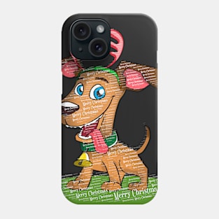 Merry Christmas Dog Desing Phone Case