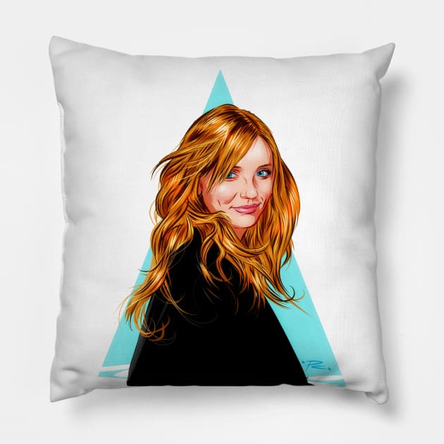 Cameron Diaz - An illustration by Paul Cemmick Pillow by PLAYDIGITAL2020