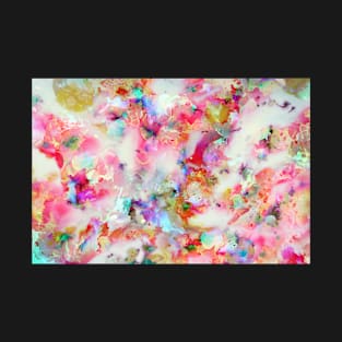 Daydream pink haze - Pink abstract painting. Elegant and chic, feminine style. T-Shirt