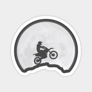 Motorcyclist and the moon Magnet