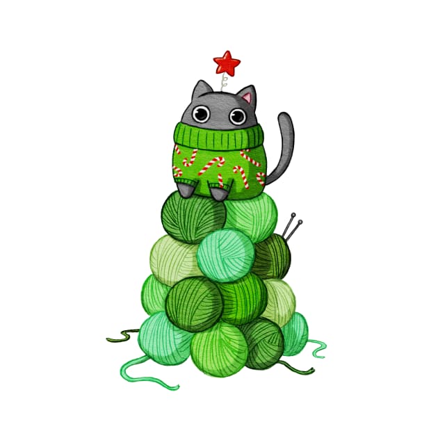 Cat Christmas Tree by Firlefanzzz