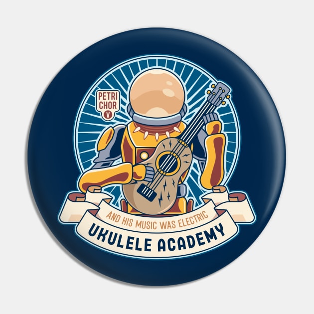 Space Ancient Ukulele Academy Pin by Lagelantee