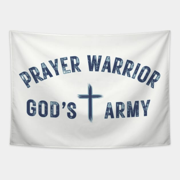 Prayer Warrior God's Army Tapestry by threadsjam