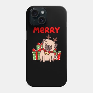 Merry Pugmas Funny Matching Ugly Christmas Sweatshirt Phone Case