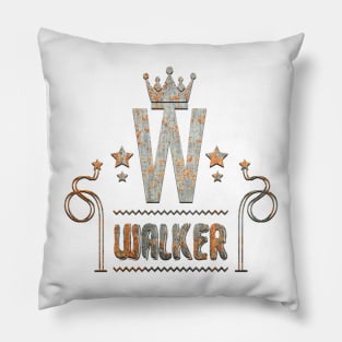Walker Name style Design Pillow
