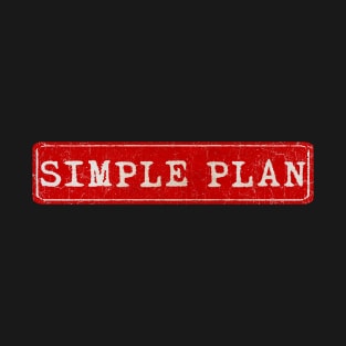 vintage retro plate Simple Plan T-Shirt