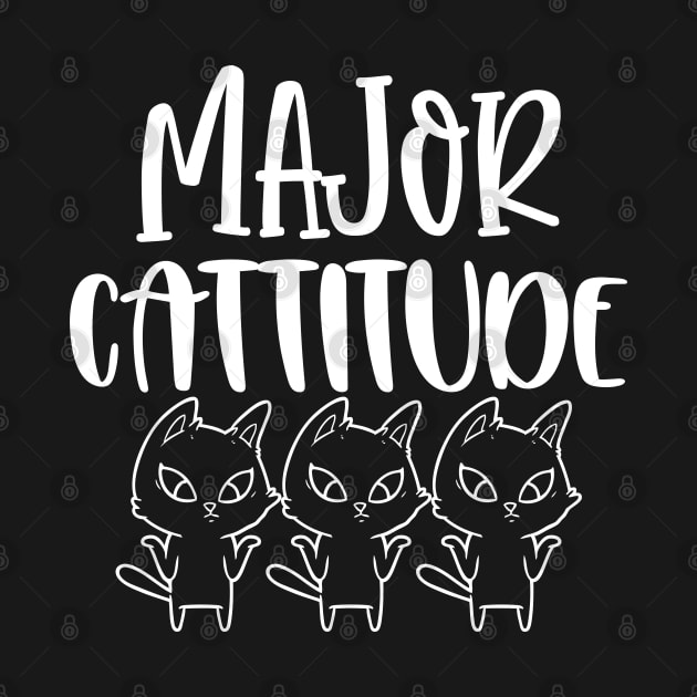 Major Cattitude. Funny Cat Lover Design. Purrfect. by That Cheeky Tee