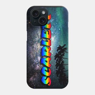 SCARLETT Urban Colourful Galaxy Name Tag Phone Case