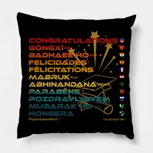 CONGRATULATIONS: Say ¿Qué? Top Ten Official (World) (Vintage) Pillow