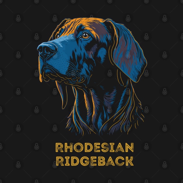 Rhodesian Ridgeback Dog Portrait Southern Africa | Ridgeback Breed | Family Guard Dog by BraaiNinja