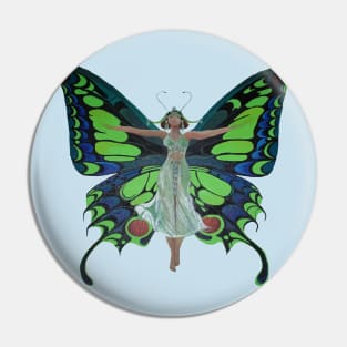 Jazz Age Showgirl Flapper Butterfly Wings Cut Out Pin