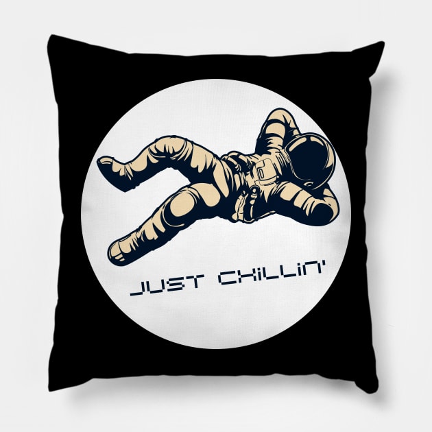 Astronaut in Space Suit Just Chillin Pillow by Sleepy Time Tales
