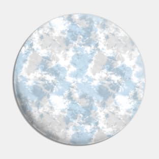 Soft Blue and Gray Tie-Dye Pin