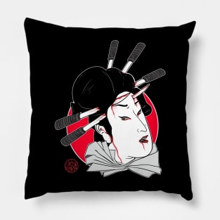 Namakubi of a geisha Pillow