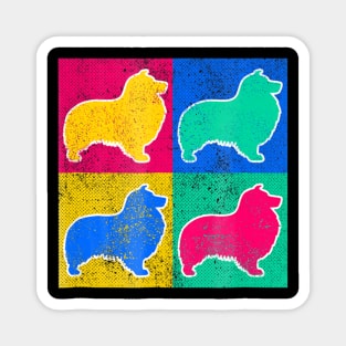 Shetland Sheepdog Pop Art Magnet