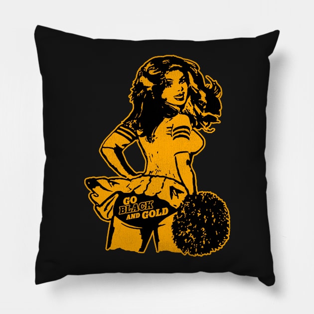 Pittsburgh Cheerleader Pillow by darklordpug