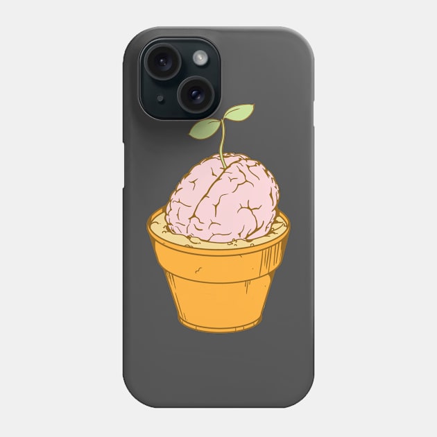 Brain Pot Plant Phone Case by UltraMelon