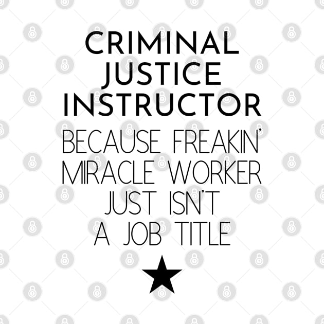 Criminal Justice Instructor Gift Idea For Him Or Her, Thank You Present by Pinkfeathers