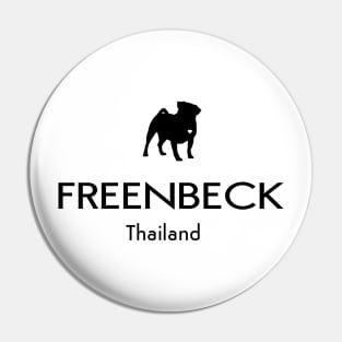 freenbecky black and white t shirt Pin