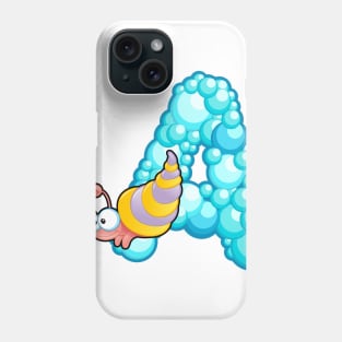 Letter A Fishy Bubbly Alphabet Phone Case