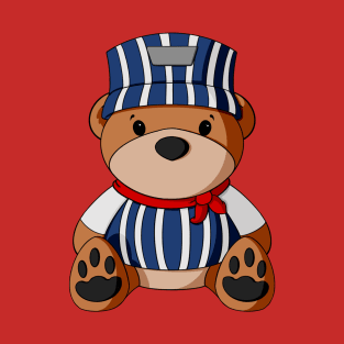 Train Conductor Teddy Bear T-Shirt