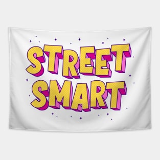 Street smart typography Tapestry