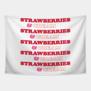 STRAWBERRIES & CREAM Tapestry