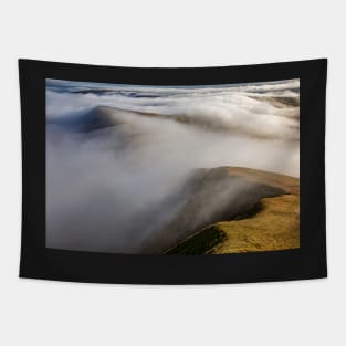 Cribyn in the clouds, Brecon Beacons Tapestry