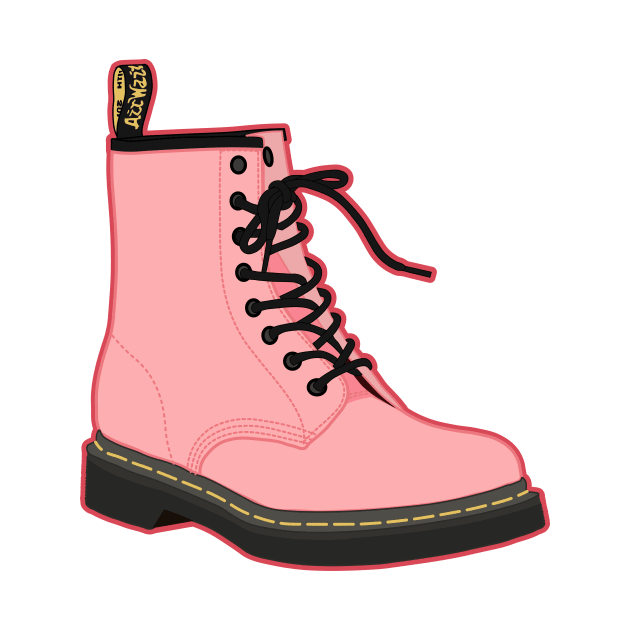 Pink Doc Marten Boot by sydneyurban