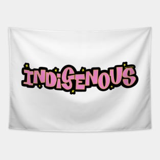 Pink Indigenous Tapestry