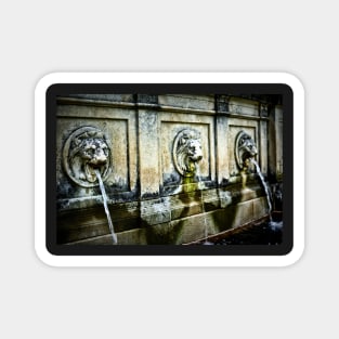 Three Lions Fountain Magnet